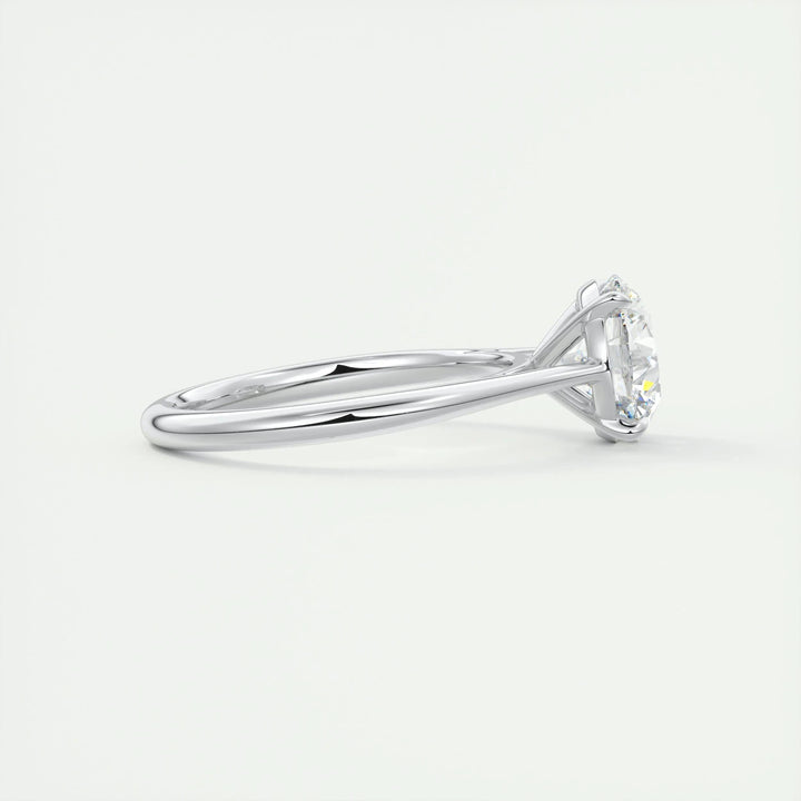 2ct Round F - VS1 Lab Grown Diamond Solitaire Engagement Ring - Doozy Diamonds