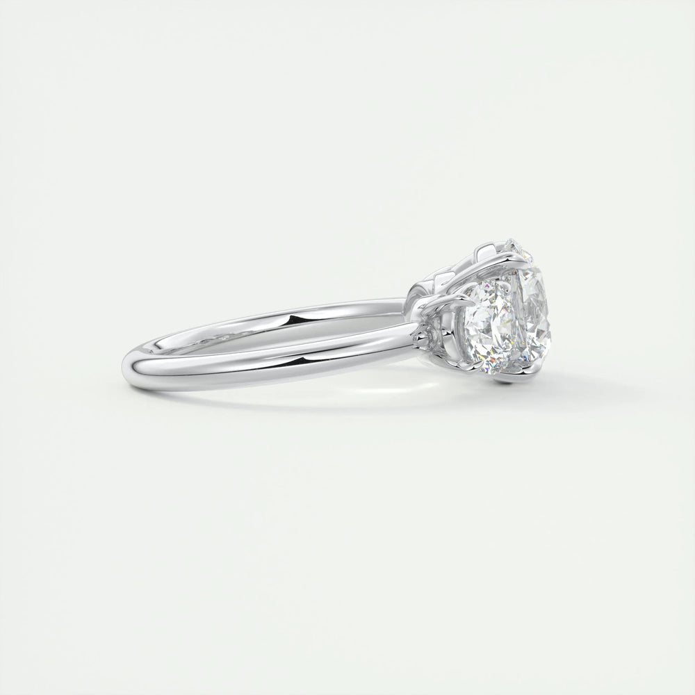 2ct Round Cut Three Stone F - VS1 Diamond Lab Grown Engagement Ring - Doozy Diamonds