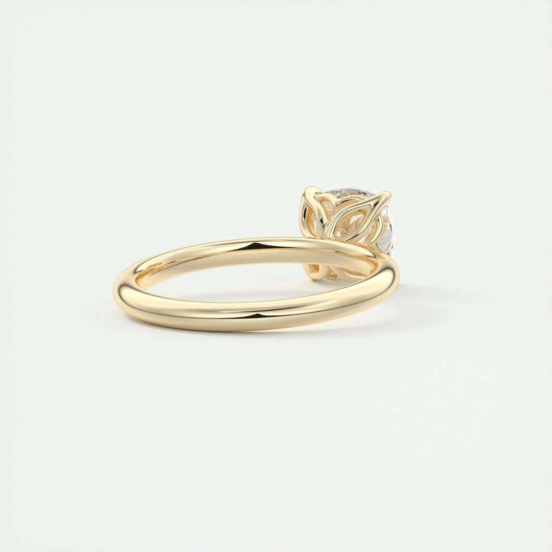 1.49CT Cushion Cut Solitaire Moissanite Engagement Ring
