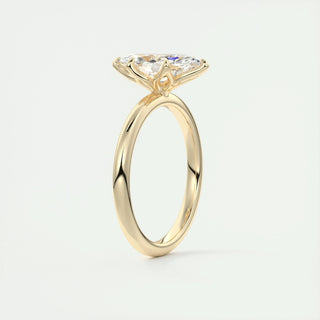 1.98 CT Marquise Cut Solitaire Moissanite Engagement Ring