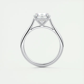 2.0CT Round Cut Solitaire Moissanite Engagement Ring