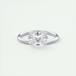 1.91 CT Oval Cut Solitaire Moissanite Engagement Ring