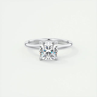 1.49CT Cushion Cut Solitaire Moissanite Engagement Ring