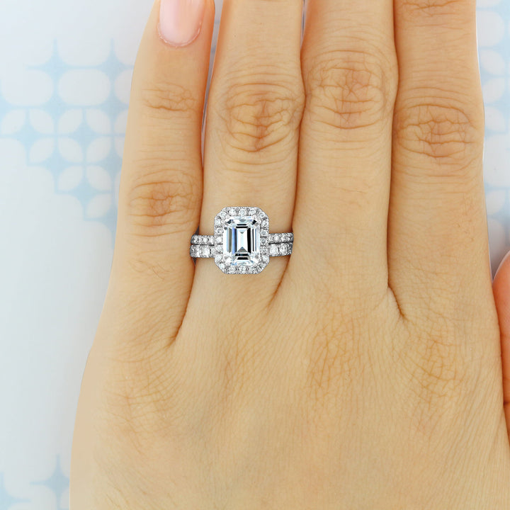 2.0mm Round Brilliant Cut 3/4 Eternity Wedding Band