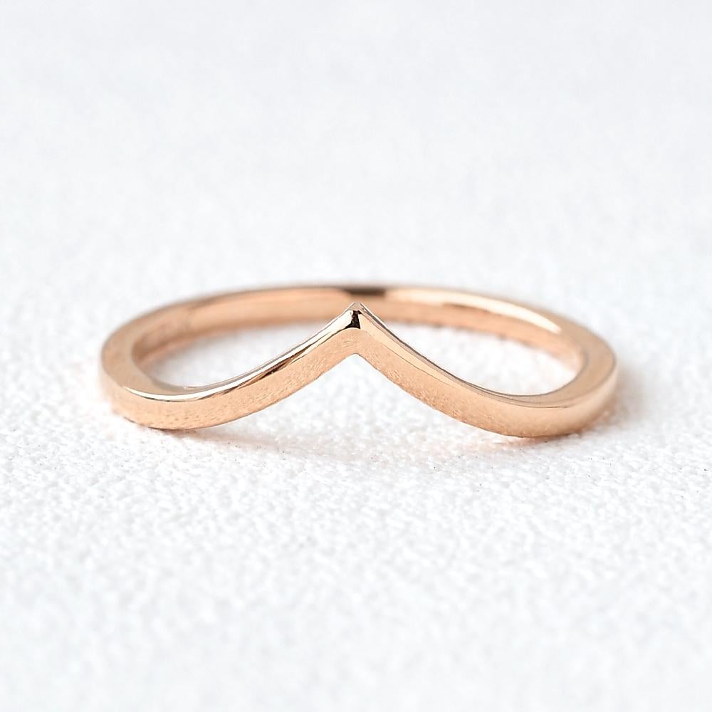1.5mm Solid Gold Curved Perfect Stacking Band for All Rings