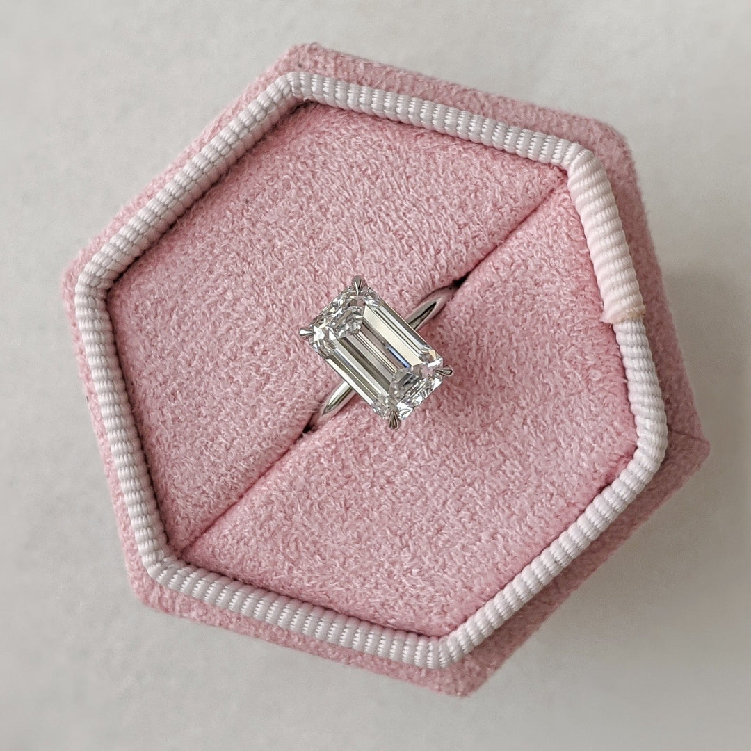 Center Stone: 2.60CT Emerald Cut Lab Grown Diamond