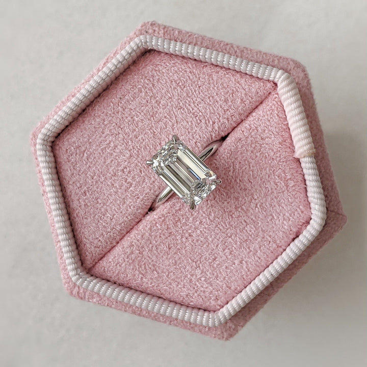 Center Stone: 2.60CT Emerald Cut Lab Grown Diamond