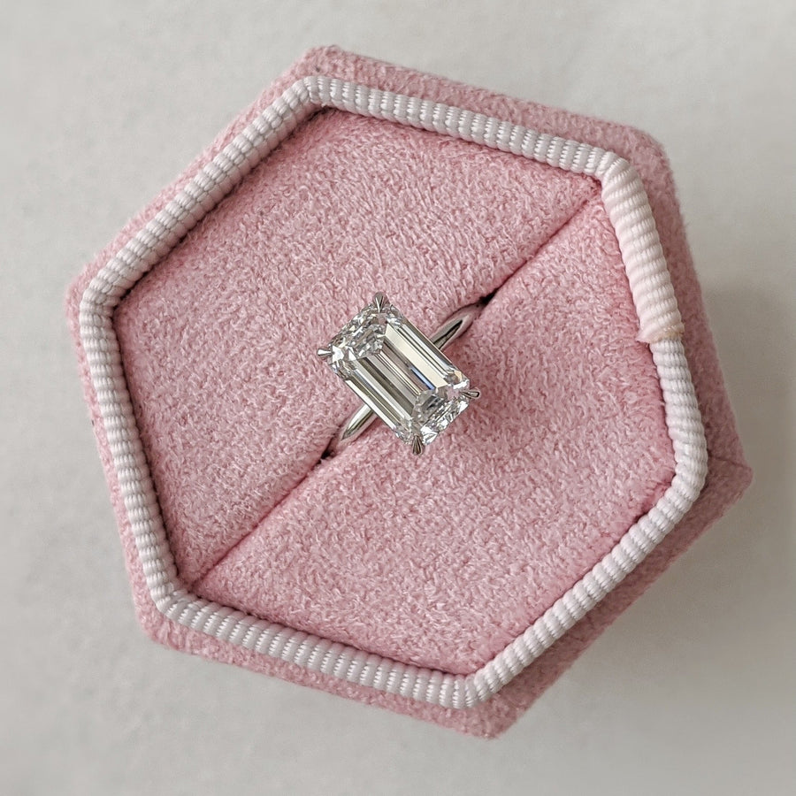 Center Stone: 2.60CT Emerald Cut Lab Grown Diamond