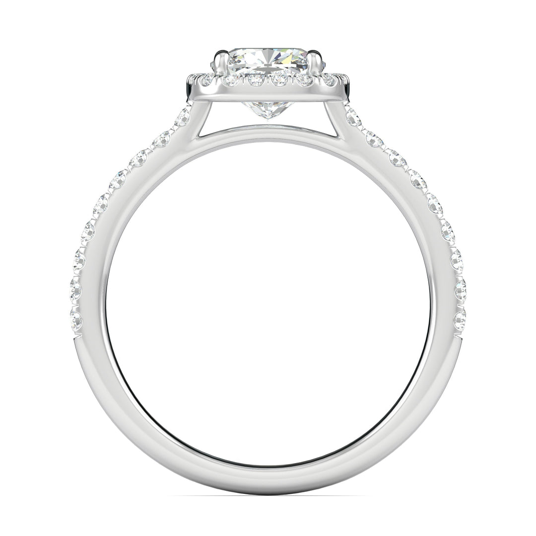 cushion diamond engagement ring