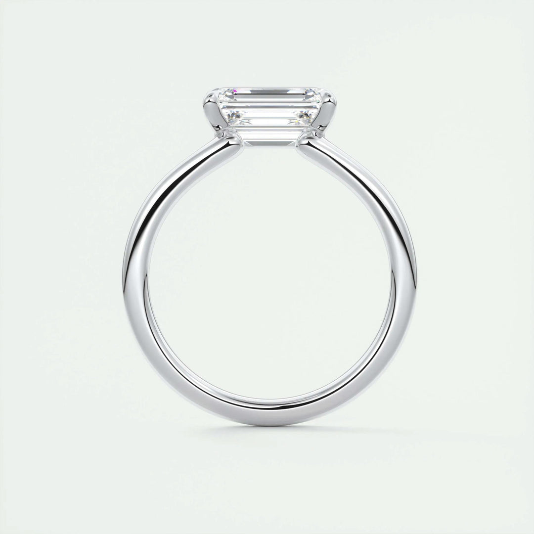 2ct Emerald Cut F - VS1 Lab Grown Diamond Solitaire Engagement Ring - Doozy Diamonds