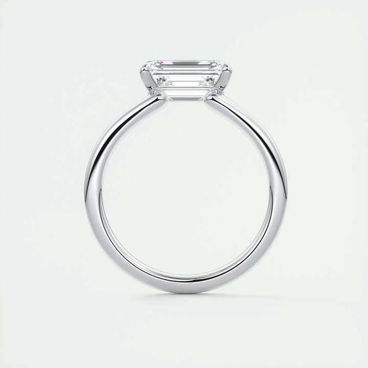 2ct Emerald Cut F - VS1 Lab Grown Diamond Solitaire Engagement Ring - Doozy Diamonds