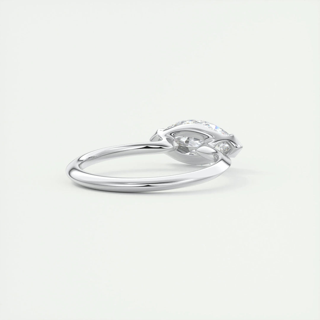 2ct Marquise F - VS1 Lab Grown Diamond Solitaire Engagement Ring - Doozy Diamonds