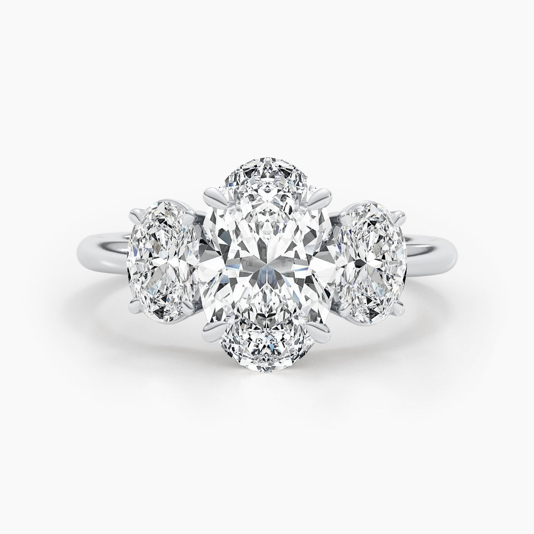 oval diamond proposal ring for her,