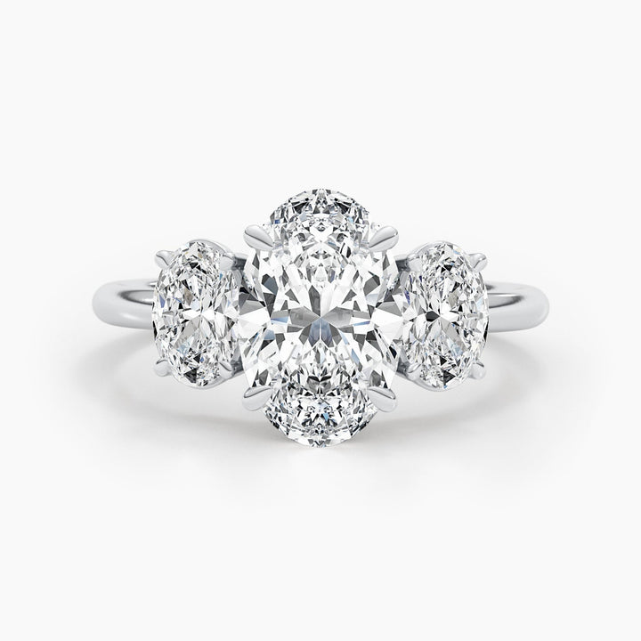 oval diamond proposal ring for her,