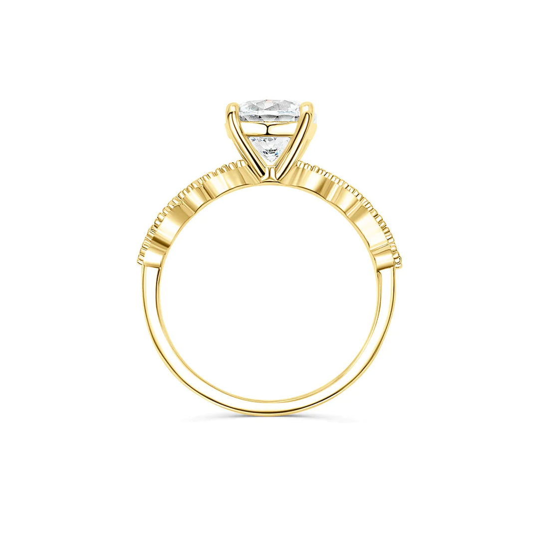 1.80CT Round Cut Solitaire Moissanite Diamond Engagement Ring