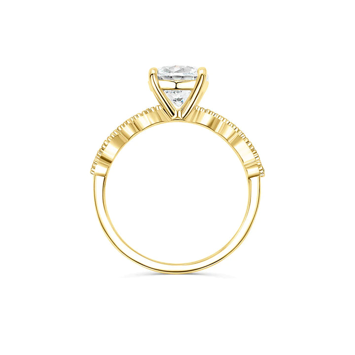 1.80CT Round Cut Solitaire Moissanite Diamond Engagement Ring