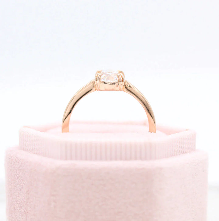 1.33CT Oval Cut Solitaire Moissanite Diamond Engagement Ring