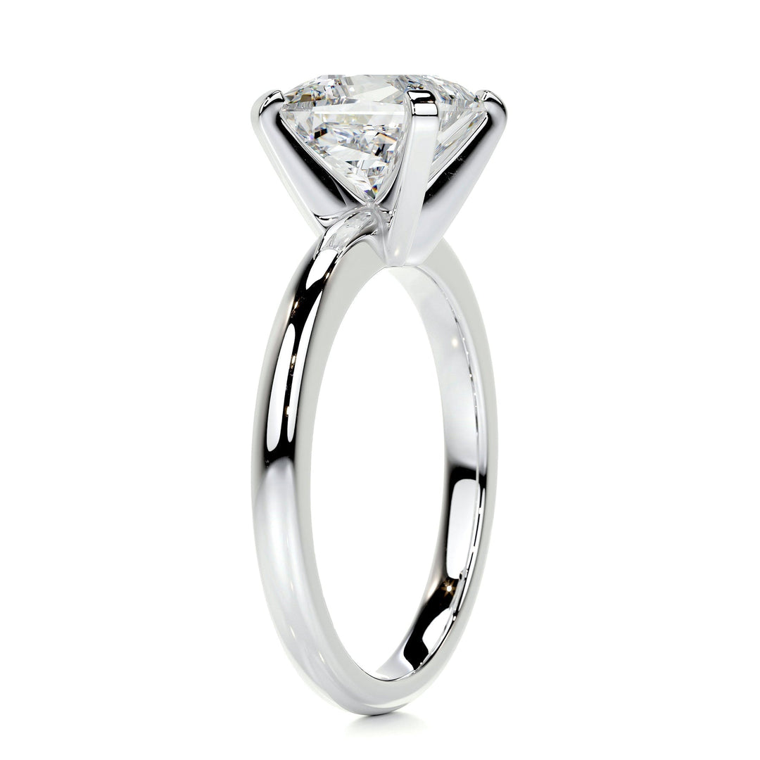 2.0ct Princess Cut Solitaire Moissanite Diamond Engagement Ring