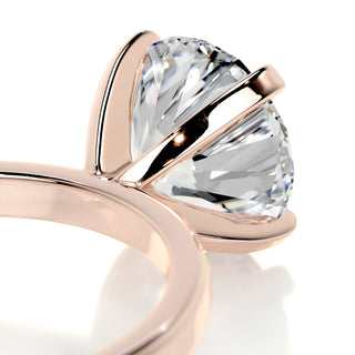 2.0ct Round Cut Solitaire Moissanite Diamond Engagement Ring