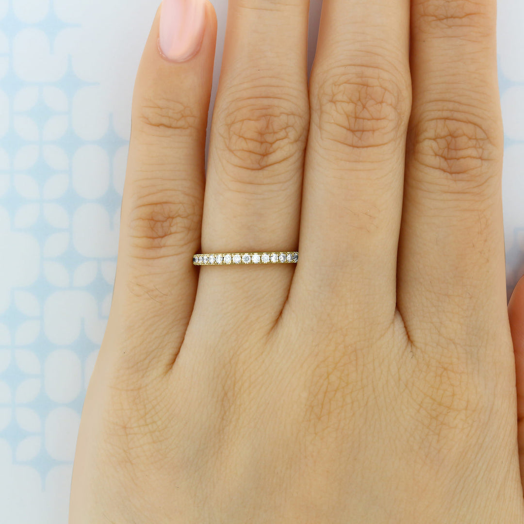 1.8mm Round Brilliant Cut Full Eternity Wedding Band