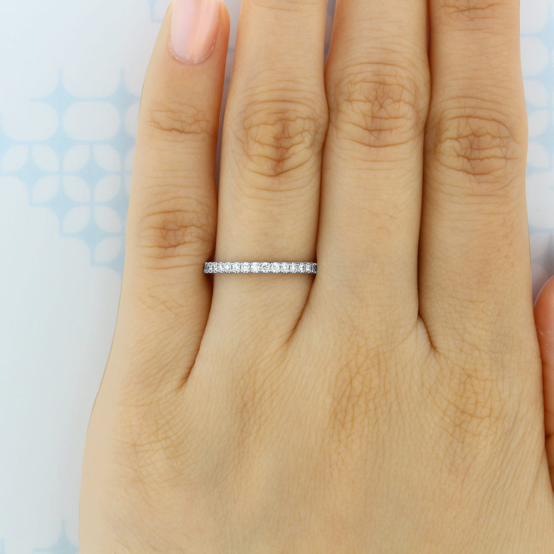 1.5mm Round Brilliant Cut Full Eternity Wedding Band