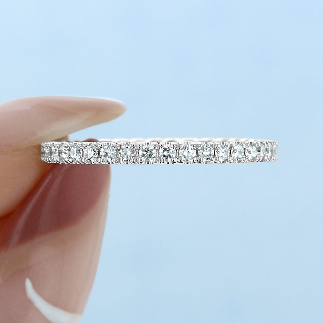 1.5mm Round Brilliant Cut Full Eternity Wedding Band