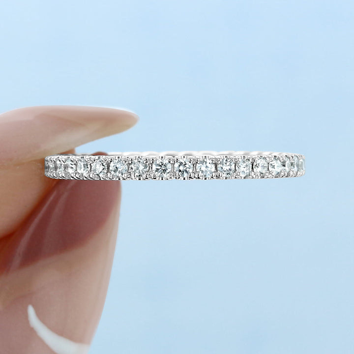 1.5mm Round Brilliant Cut Full Eternity Wedding Band