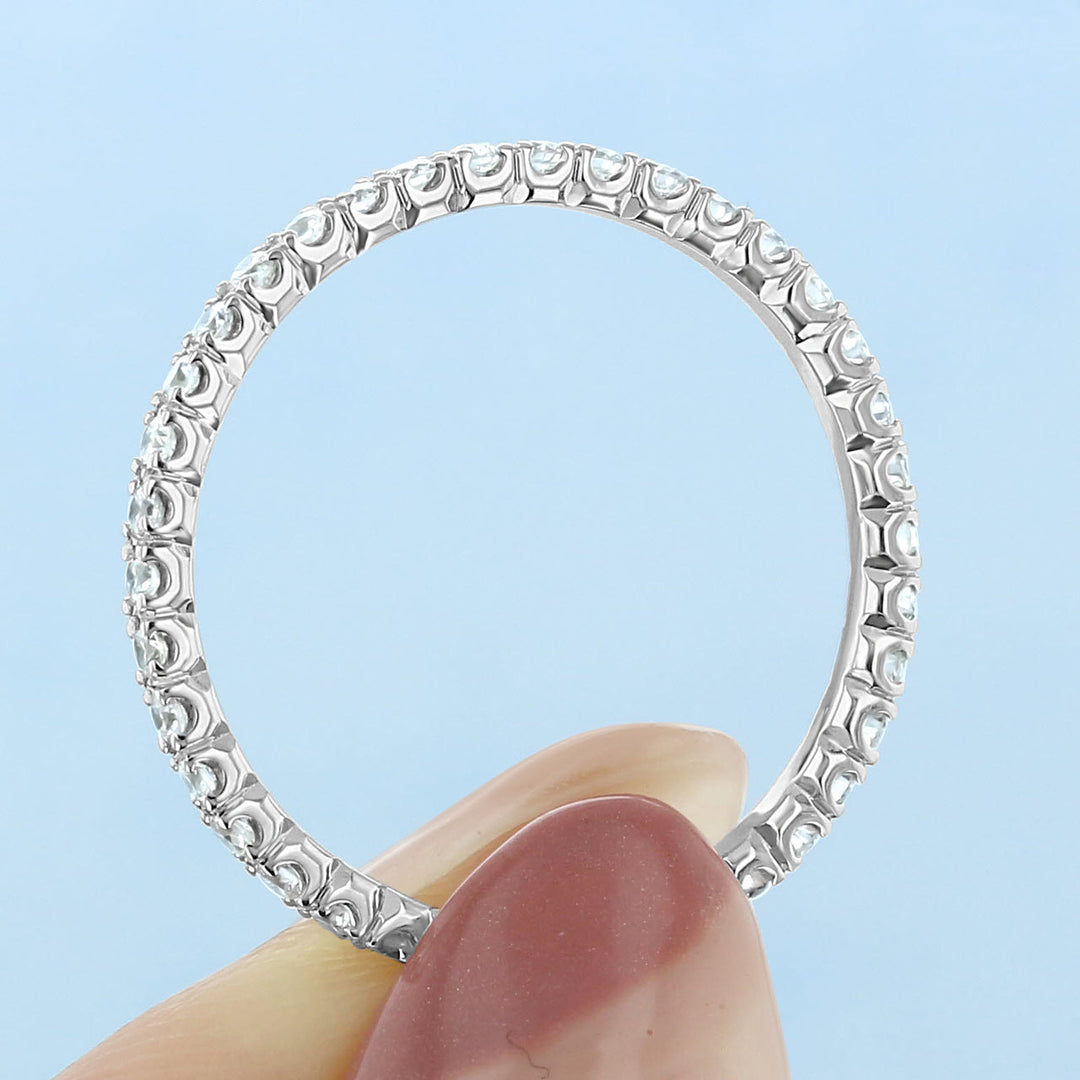 1.5mm Round Brilliant Cut Full Eternity Wedding Band