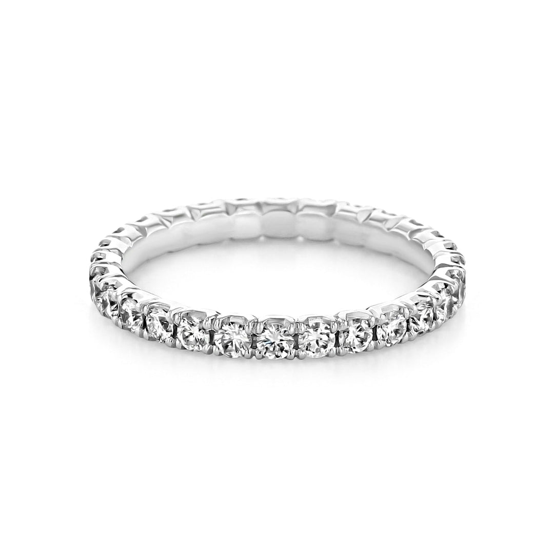 2.0mm Round Brilliant Cut Full Eternity Wedding Band