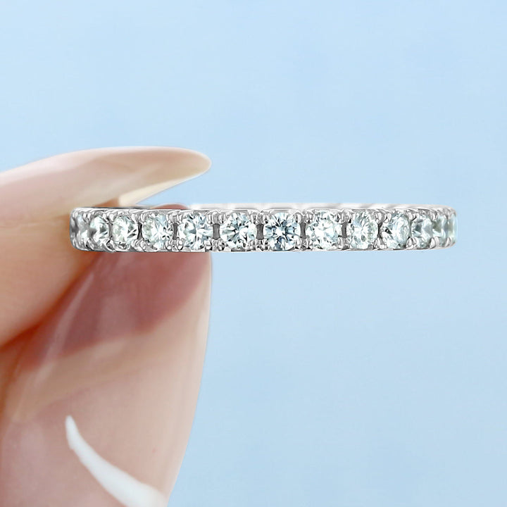 2.0mm Round Brilliant Cut Full Eternity Wedding Band