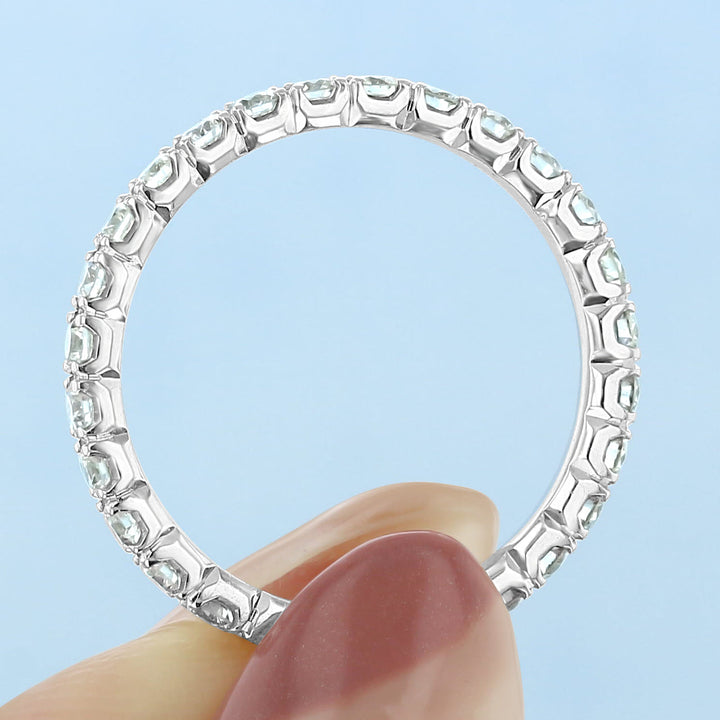 2.0mm Round Brilliant Cut Full Eternity Wedding Band
