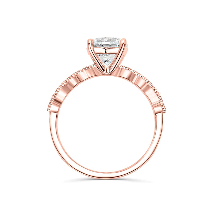 1.80CT Round Cut Solitaire Moissanite Diamond Engagement Ring