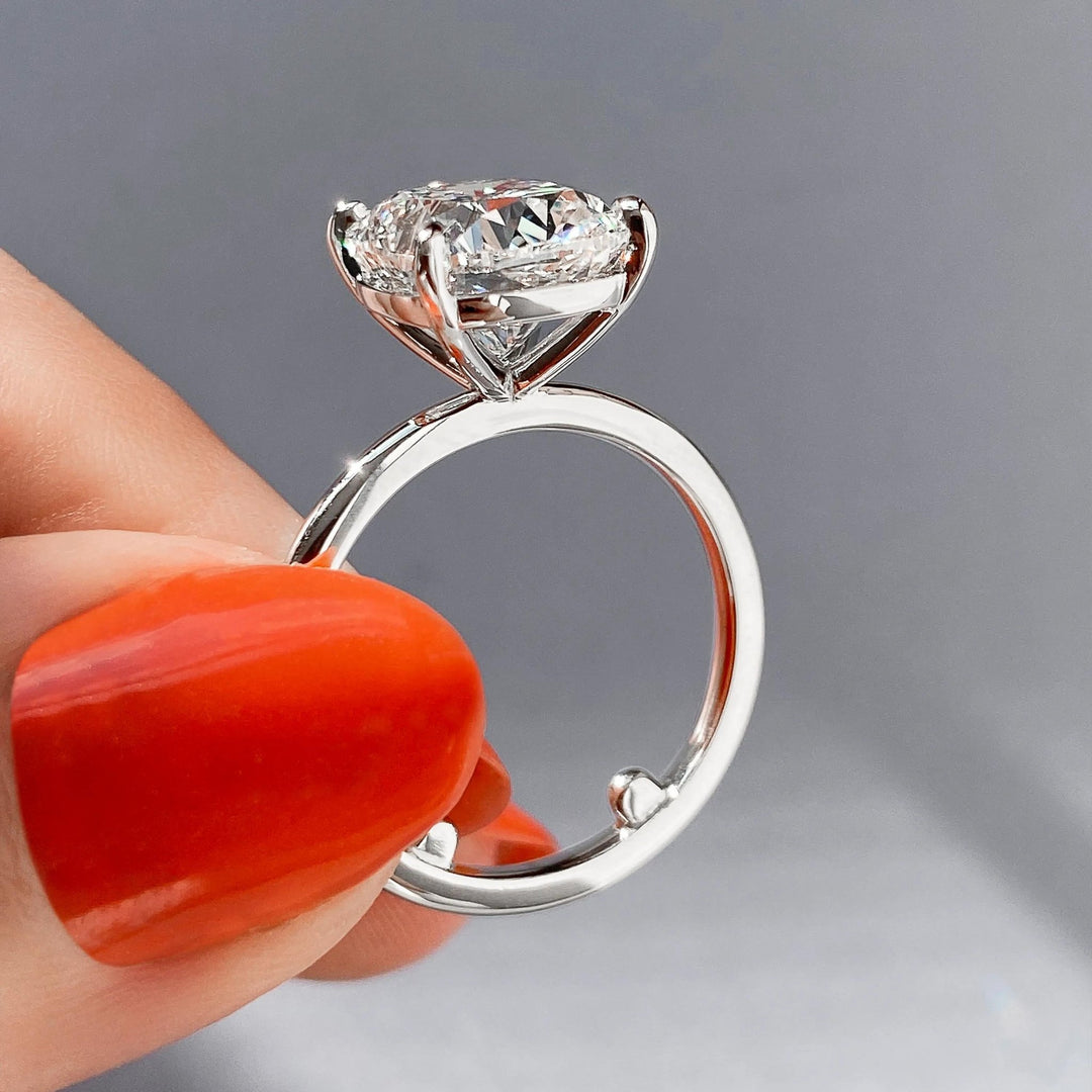 2ct Cushion F - VS1 Lab Grown Diamond Solitaire Engagement Ring - Doozy Diamonds