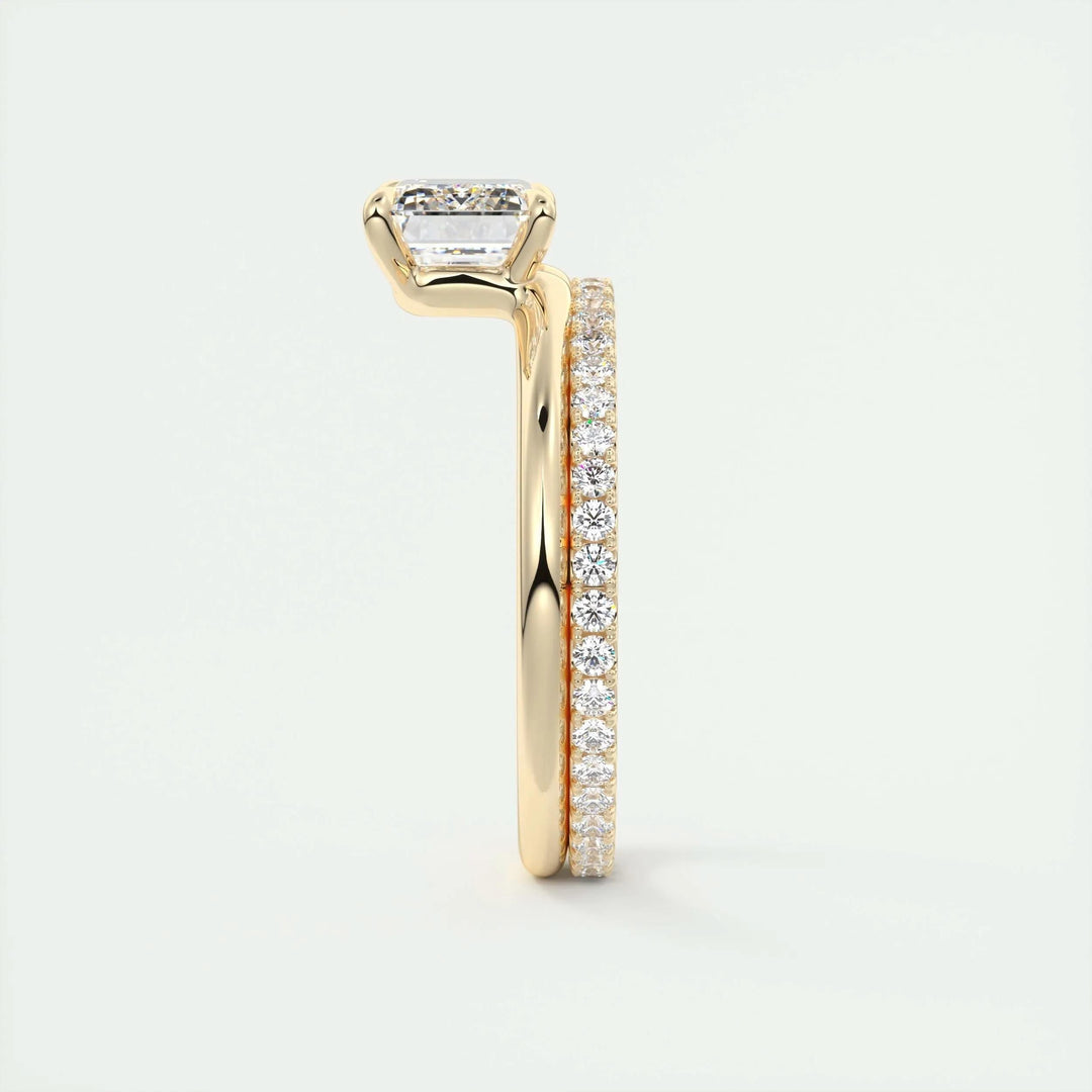 2ct Emerald Cut F - VS1 Lab Grown Diamond Solitaire Engagement Ring - Doozy Diamonds