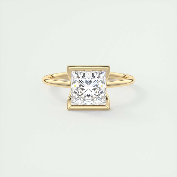 2ct Princess Cut Lab Grown Diamond Solitaire Engagement Ring - Doozy Diamonds
