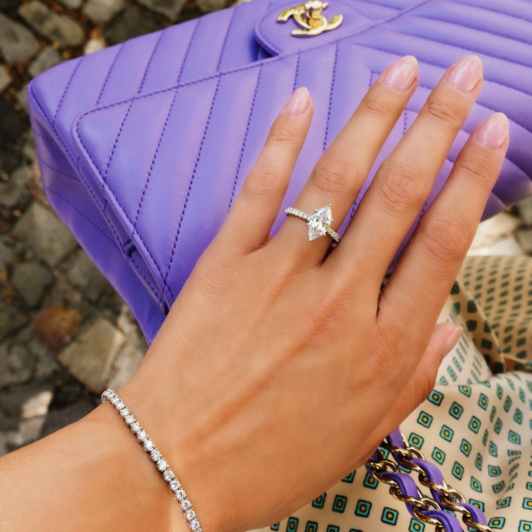 modern luxury engagement ring,