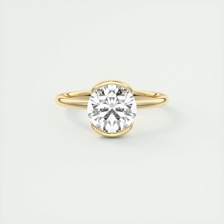 2ct Round Cut F - VS1 Lab Grown Diamond Solitaire Engagement Ring - Doozy Diamonds