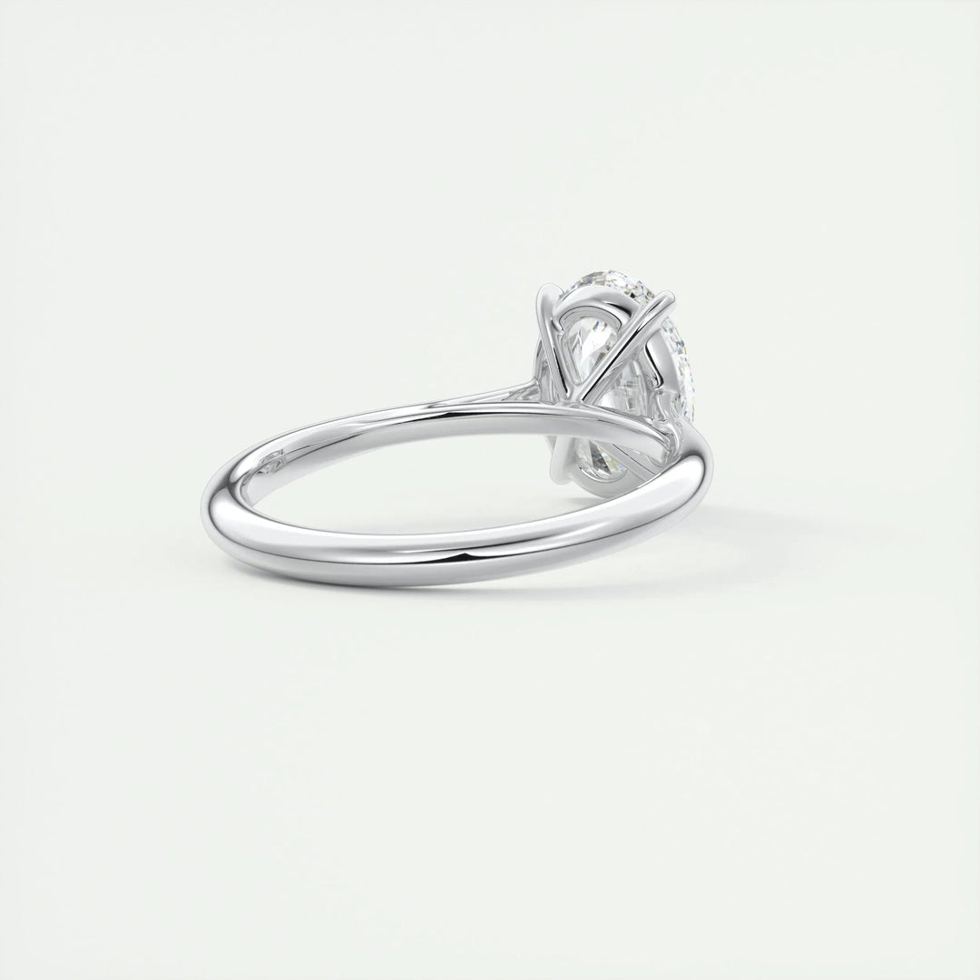 2ct Oval F - VS1 Lab Grown Diamond Solitaire Engagement Ring - Doozy Diamonds