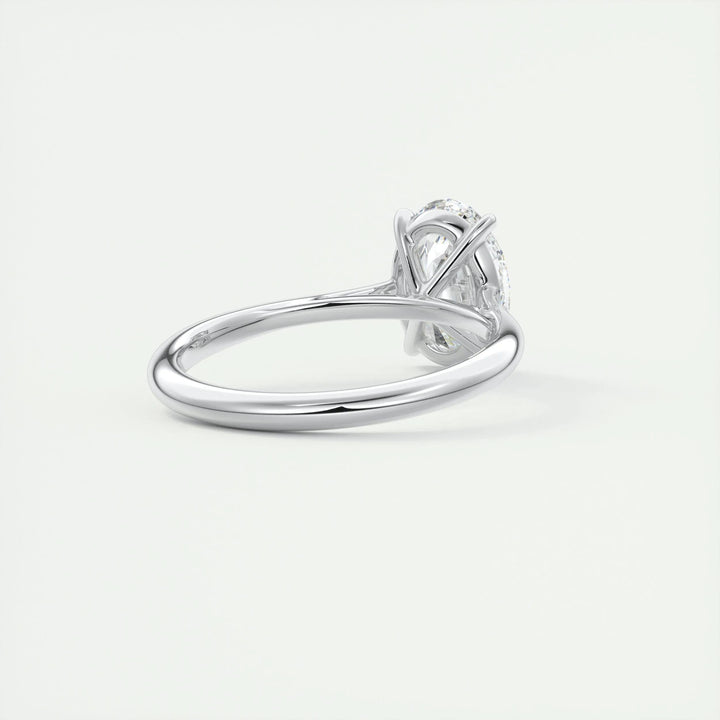 2ct Oval F - VS1 Lab Grown Diamond Solitaire Engagement Ring - Doozy Diamonds