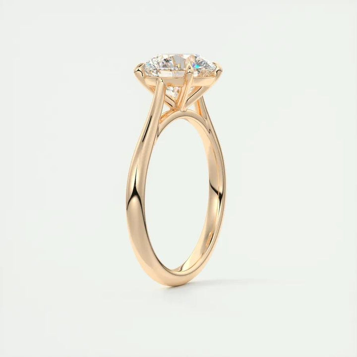 2ct Round F - VS1 Lab Grown Diamond Solitaire Engagement Ring - Doozy Diamonds