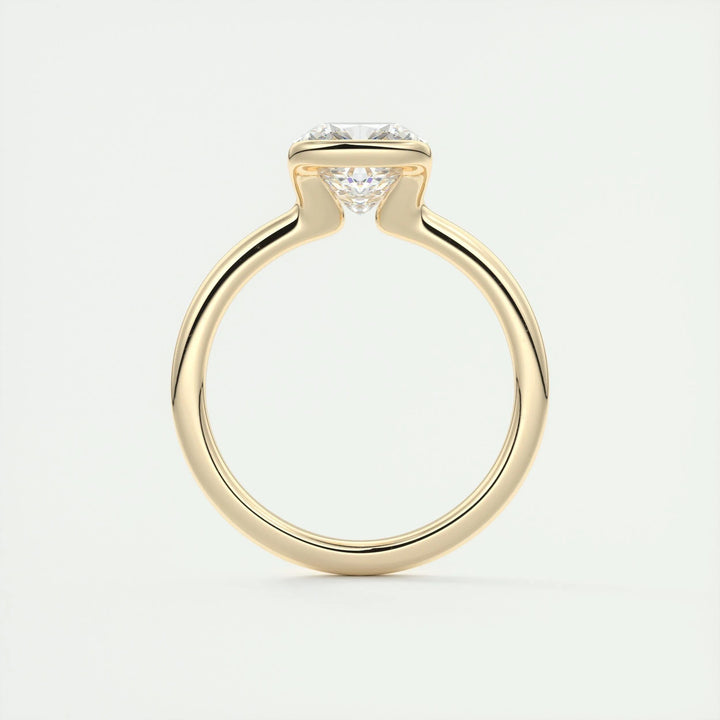 2ct Cushion Cut F- VS1 Lab Grown Diamond Solitaire Engagement Ring