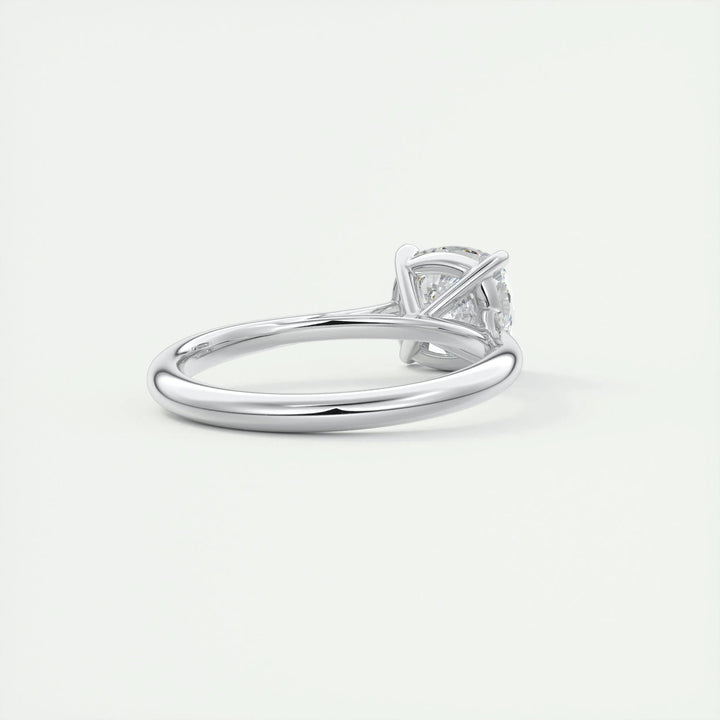 2ct Cushion F- VS1 Lab Grown Diamond Solitaire Engagement Ring