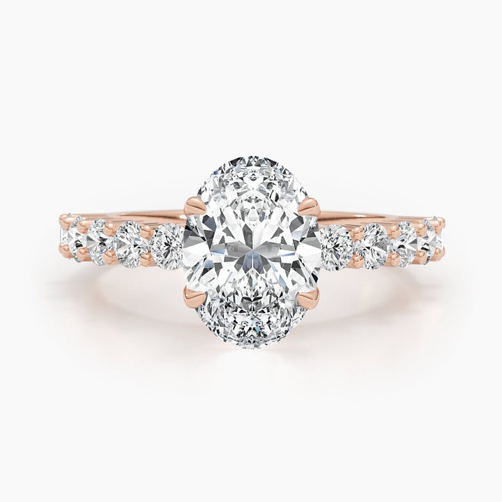 oval diamond statement ring
