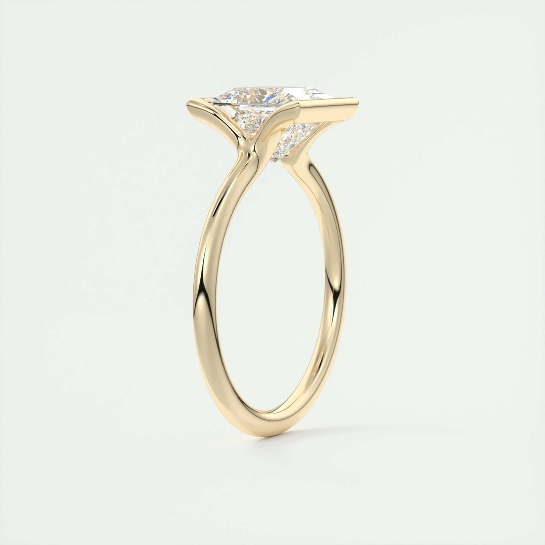 2ct Princess Cut Lab Grown Diamond Solitaire Engagement Ring - Doozy Diamonds