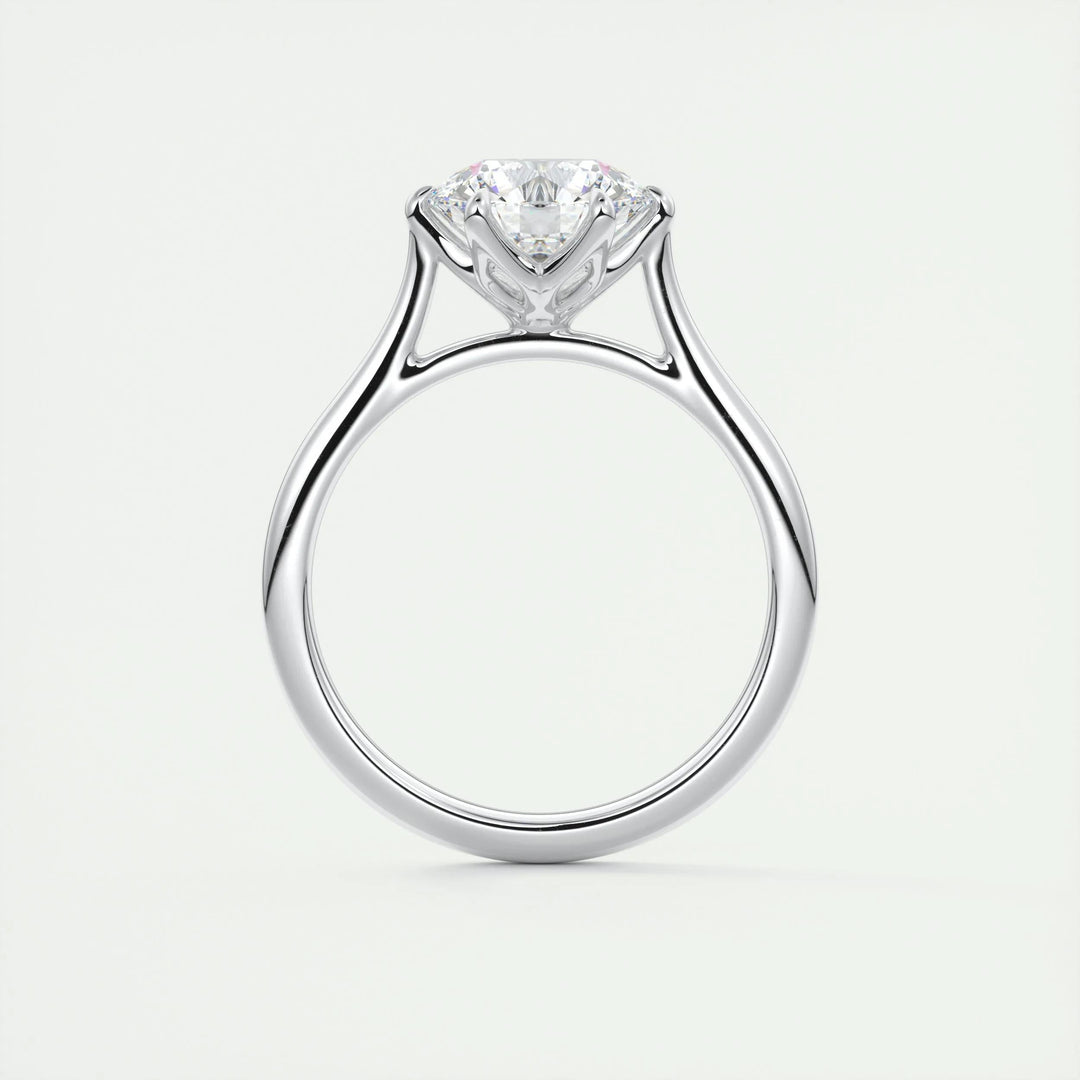2ct Round F - VS1 Diamond Pave Engagement Ring - Doozy Diamonds