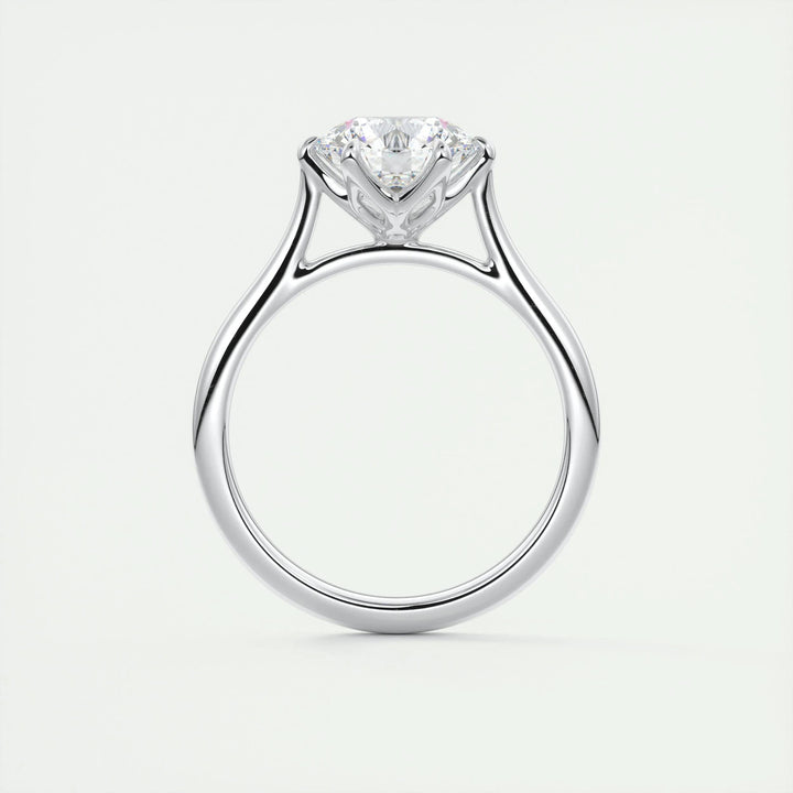 2ct Round F - VS1 Diamond Pave Engagement Ring - Doozy Diamonds