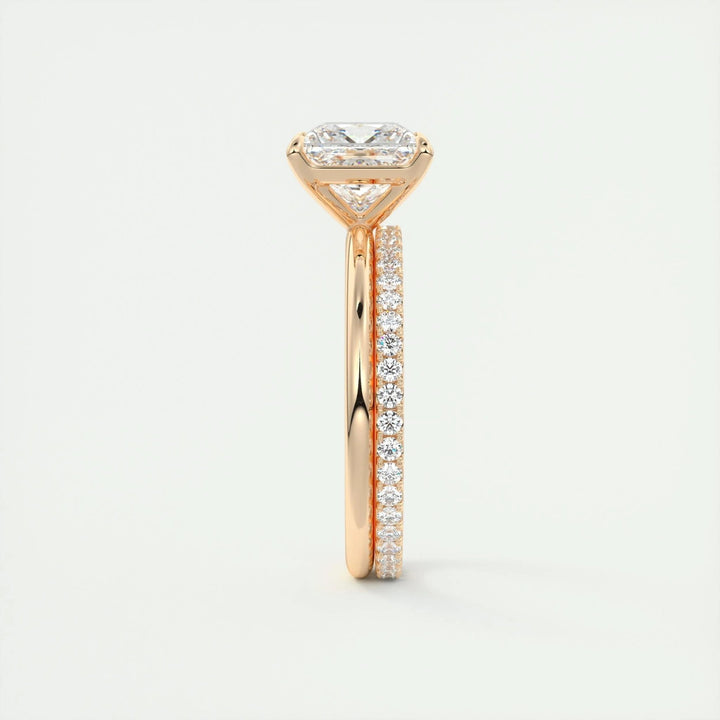 2ct Princess F - VS1 Lab Grown Diamond Solitaire Engagement Ring - Doozy Diamonds