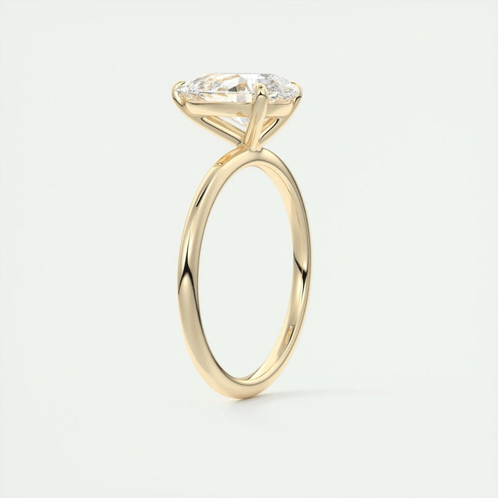 2ct Pear F - VS1 Lab Grown Diamond Solitaire Engagement Ring - Doozy Diamonds