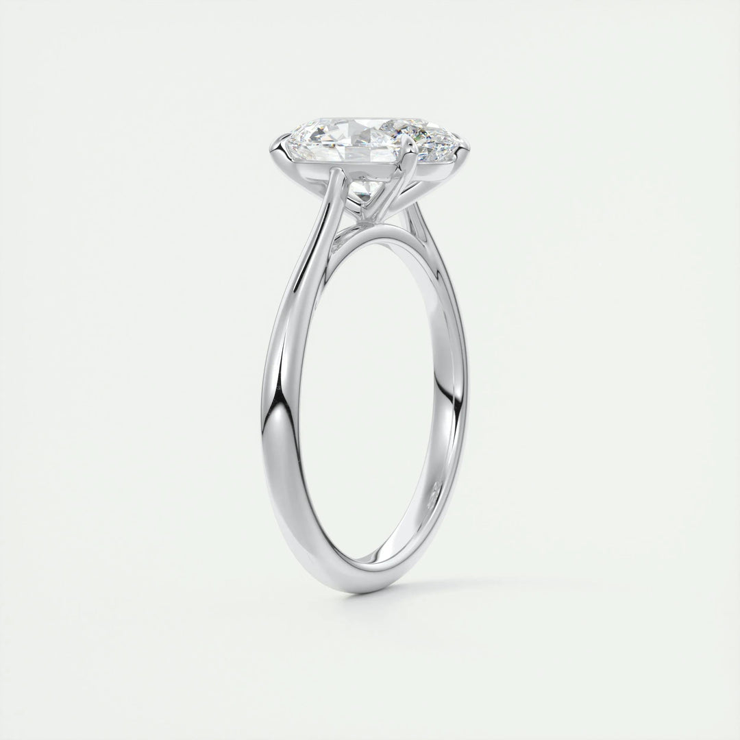 2ct Oval F - VS1 Lab Grown Diamond Solitaire Engagement Ring - Doozy Diamonds