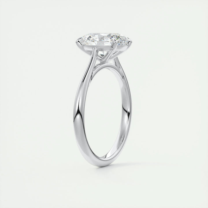 2ct Oval F - VS1 Lab Grown Diamond Solitaire Engagement Ring - Doozy Diamonds